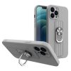 Samsung Galaxy A32 5G Ring Szilikon tok kihajtható támasszal ezüst-9145576215128 1 kép