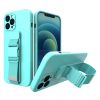 iPhone 13 Rope TPU gél tok pánttal világoskék-9145576218143 1 kép