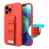 Samsung S21+ Plus Rope TPU gél tok pánttal rózsaszín-9145576218815 8 kép
