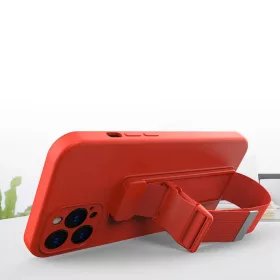 Samsung S20 Rope TPU gél tok pánttal piros-9145576219881 2 kép