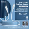 Remax Zeron USB Type-C - USB Type-C 65W kábel 1m kék-6954851224334 2 kép