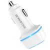 Borofone B14 Max Szivargyújtós töltő 2x USB, 2.4A fehér-6931474735911 5 kép