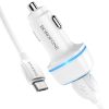 Borofone B14 Max Szivargyújtós töltő 2x USB, 2.4A + Micro USB káb-6931474735959 2 kép