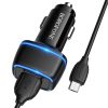 Borofone B14 Max Szivargyújtós töltő 2x USB, 2.4A + Micro USB káb-6931474735942 7 kép