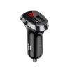Borofone BZ15 Univerzális autós töltő LCD 2.4A 2x USB fekete-6931474737649 1 kép