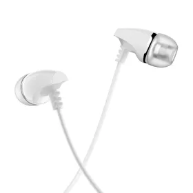 Borofone Sound Edgel BM25 fülhallgató mikrofonnal fehér 3.5mm jack-6931474700391 1 kép