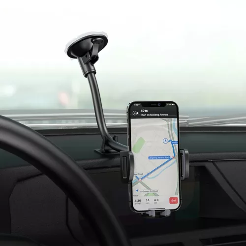 Borofone BH54 Racer autós telefontartó szélvédőre fekete-6931474752895 5 kép