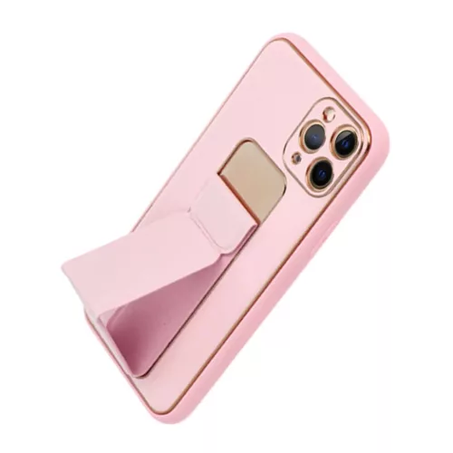 iPhone 13 Pro Forcell Leather Kickstand tok rózsaszín-5903396132667 7 kép