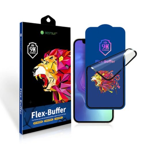 iPhone 13 mini Bestsuit Flex-Buffer Hybrid 5D kijelzővédő üvegfól-5903396130199 8 kép