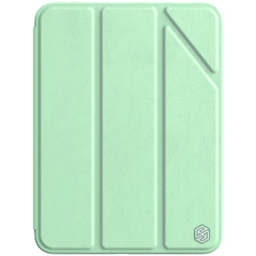 iPad Mini 6 2021 Nillkin Bevel Környezetbarát Bőr Tok Matcha Green-6902048229266 12 kép