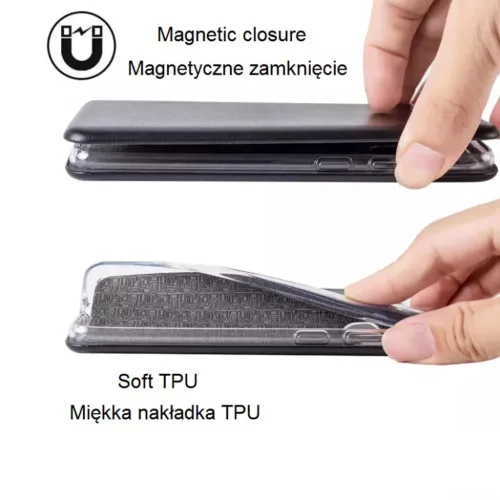 Samsung Galaxy A13 5G Smart Diva fliptok sötétzöld-5900495955937 5 kép