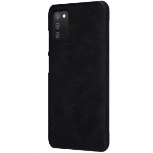 Samsung Galaxy A03S Nillkin Qin bőr fliptok fekete-6902048222212 3 kép