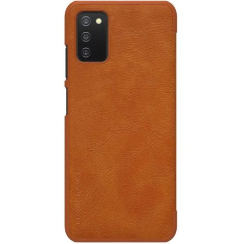 Samsung Galaxy A03S Nillkin Qin bőr fliptok barna-6902048222236 2 kép