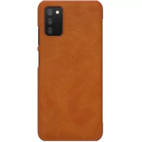 Samsung Galaxy A03S Nillkin Qin bőr fliptok barna-6902048222236 1 kép
