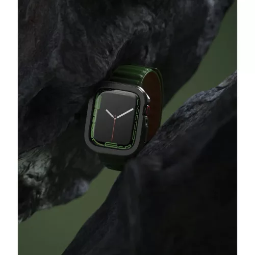 Apple Watch 7 (41mm) Ringke Air gél TPU tok fekete-8809848200670 4 kép