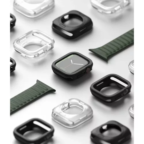 Apple Watch 7 (41mm) Ringke Air gél TPU tok fekete-8809848200670 8 kép