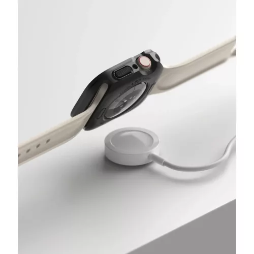 Apple Watch 7 (41mm) Ringke Air gél TPU tok fekete-8809848200670 10 kép