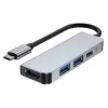 Tech-Protect V2 TYPE-C HUB Adapter 4in1 szürke-9589046919350 4 kép