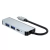 Tech-Protect V2 TYPE-C HUB Adapter 4in1 szürke-9589046919350 5 kép
