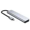 Tech-Protect V4 TYPE-C HUB Adapter 6in1 szürke-9589046919343 5 kép