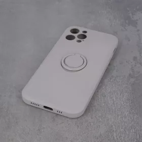 Samsung Galaxy A02S Szilikon tok hátlapi gyűrűvel világos szürke-5900495919533 2 kép