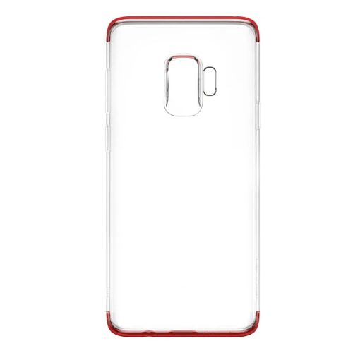 Baseus Armor áttetsző TPU tok Samsung S9 G960 piros színű kerettel-6953156272538 13 kép