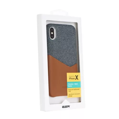 iPhone XS MAX ESR Metro tok barna színben-4894240067468 2 kép