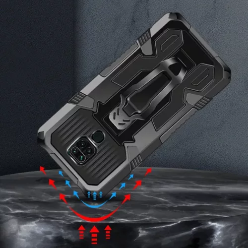 Motorola Moto G9 Play Nexeri Tank Armored tok fekete-5904161113171 5 kép
