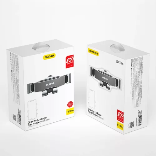 Dudao Gravity Autós telefontartó fekete (F11Pro)-6973687242565 3 kép