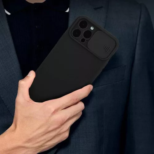 Samsung Galaxy A03S Nexeri Szilikon tok kameralencse védővel fekete-5904161120636 7 kép