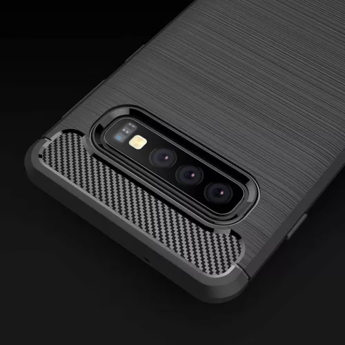 Huawei P Smart 2019 Carbon szénszál mintájú TPU tok fekete-5900217282433 2 kép