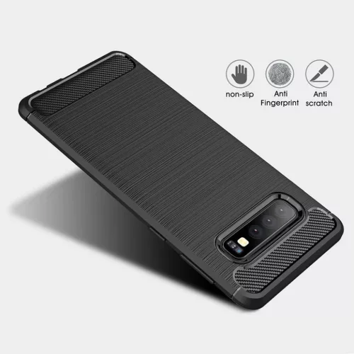 Huawei P Smart 2019 Carbon szénszál mintájú TPU tok fekete-5900217282433 5 kép