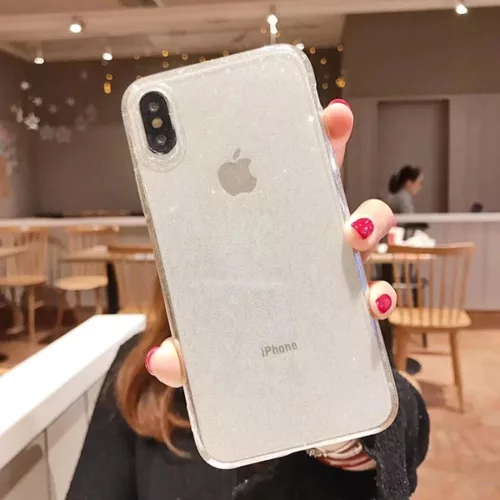 iPhone 13 Pro Crystal Glitter tok ezüst-5900217894230 3 kép