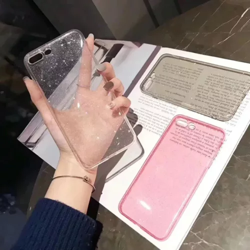 iPhone 13 Pro Crystal Glitter tok ezüst-5900217894230 5 kép