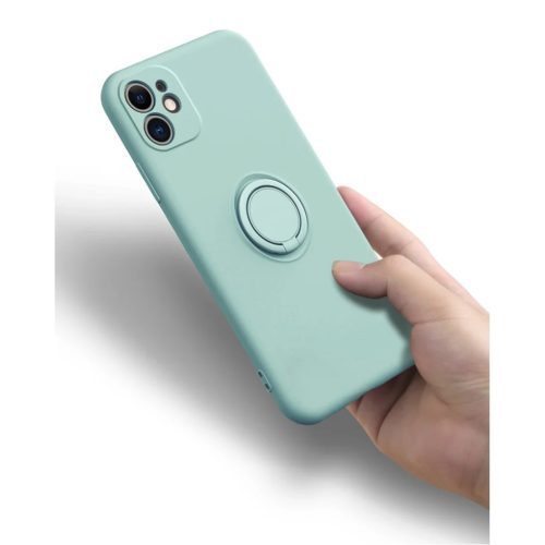 iPhone 12 Pro Max Vennus szilikon tok hátlapi gyűrűvel fekete-5900217889038 5 kép