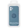 iPhone 13 Mini Vennus szilikon tok hátlapi gyűrűvel sötétkék-5900217889205 2 kép