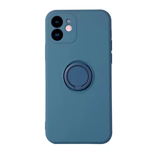 iPhone 13 Mini Vennus szilikon tok hátlapi gyűrűvel sötétkék-5900217889205 5 kép