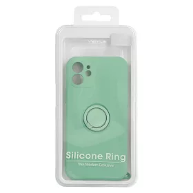 Samsung Galaxy A22 4G Vennus szilikon tok hátlapi gyűrűvel menta-5900217889434 1 kép