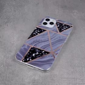 iPhone 13 Pro Marmur tok geometrikus mintázattal grafit-5900495946195 2 kép
