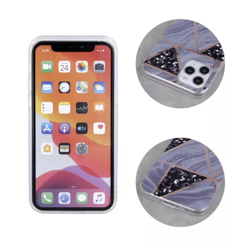 iPhone 13 Pro Marmur tok geometrikus mintázattal grafit-5900495946195 4 kép