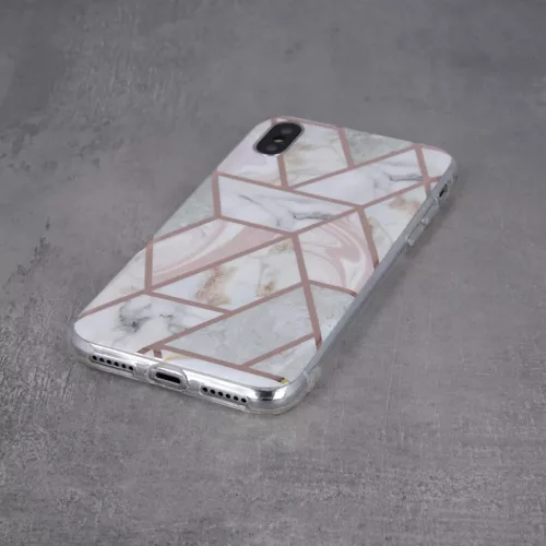 iPhone 13 Pro Marmur tok geometrikus mintázattal rózsaszín-5900495946171 2 kép