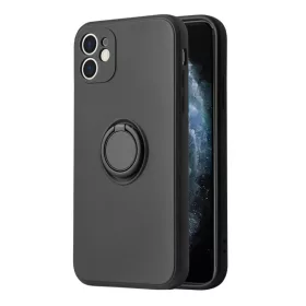 iPhone 13 Pro Max Vennus szilikon tok hátlapi gyűrűvel fekete-5900217889274 1 kép