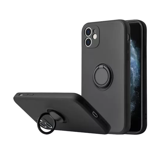 iPhone 13 Pro Max Vennus szilikon tok hátlapi gyűrűvel fekete-5900217889274 3 kép