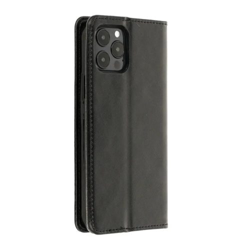 Samsung Galaxy Note 20 Magnet Elite Mágneses környezetbarát bőr fliptok fekete