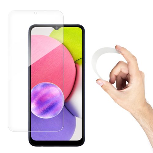 Samsung Galaxy A03s Wozinsky Flexi nano hybrid kijelzővédő üvegfó-9145576220368 7 kép