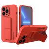 iPhone 13 Wozinsky Kickstand flexibilis szilikon tok piros-9145576234174 4 kép
