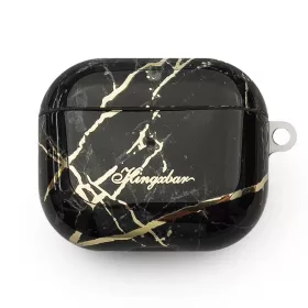 AirPods 3 Kingxbar Marble Pods tok fekete-6959003503596 1 kép