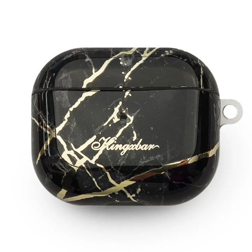AirPods 3 Kingxbar Marble Pods tok fekete-6959003503596 1 kép