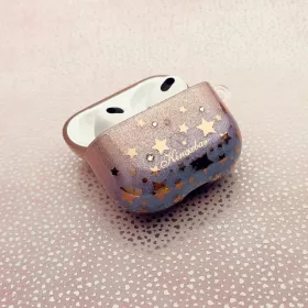 AirPods 3 Kingxbar Charm Pods tok Swarovski kristállyal narancssárga-6959003503794 2 kép
