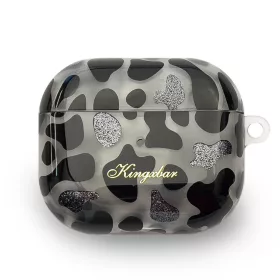 AirPods 3 Kingxbar Charm Pods tok Cow mintával-6959003503602 1 kép